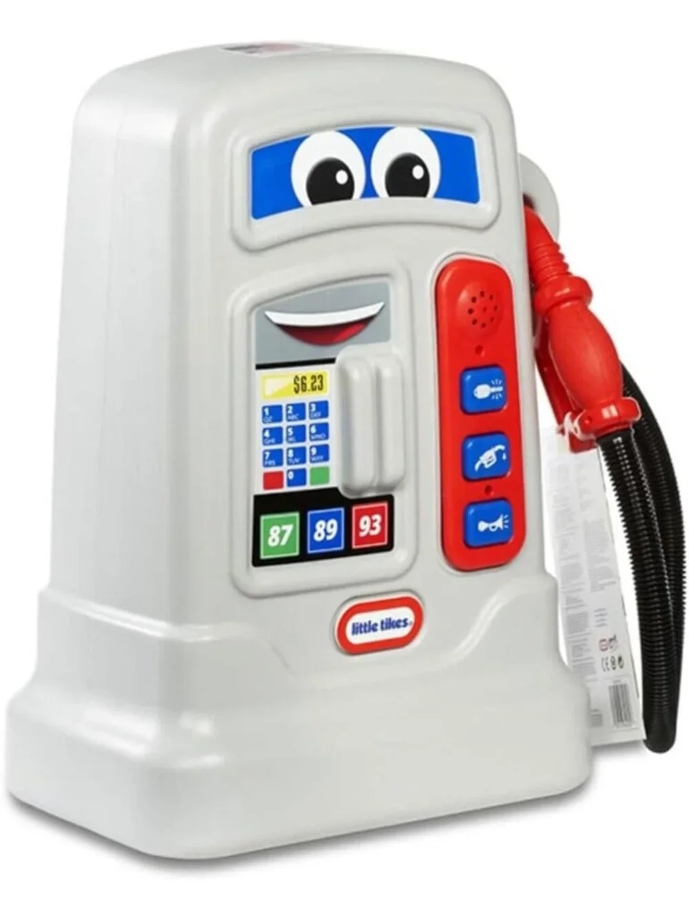 Cozy Pumper Toy - Grey & Multicolor, Fun Kids' Gas Pump, 14"x15"x17.5